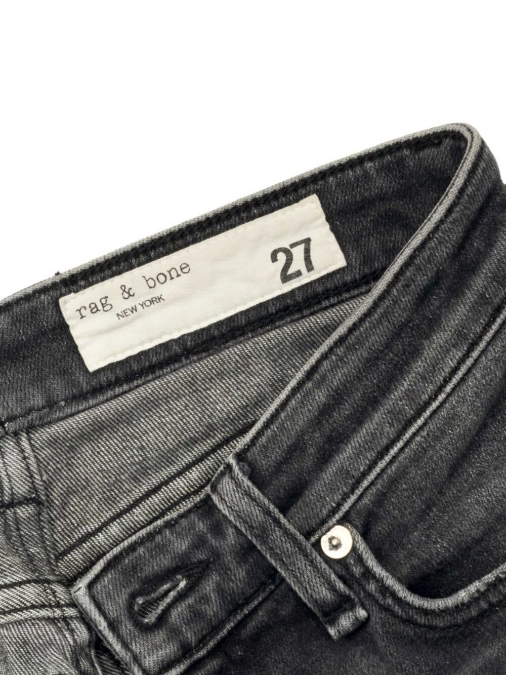 Rag & Bone Nina High Rise Ankle Flare Jeans 27 Gravity WDD19F2649CLGR - Picture 6 of 15